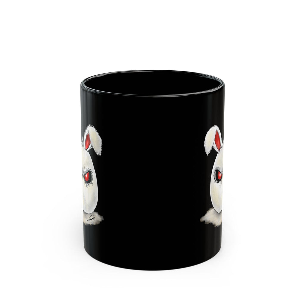 Evil Easter Egg | Black Ceramic Mug | Goth Bunny Coffee Cup | Sia Shadow Gallery