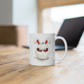 Angry Bunny Face Mug | Cute Grumpy Rabbit Illustration