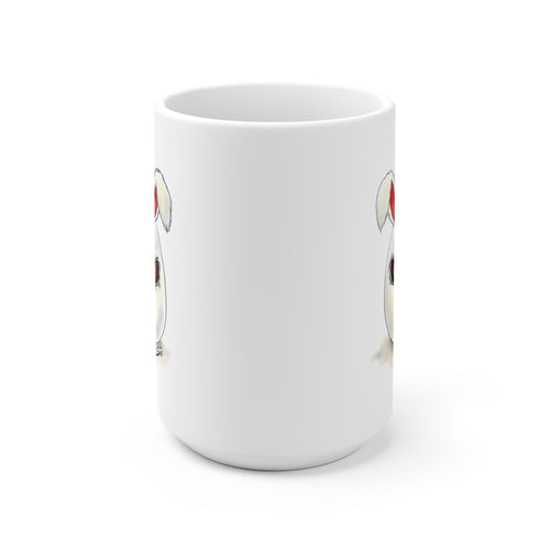 Angry Bunny Face Mug | Cute Grumpy Rabbit Illustration