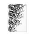 Spiral Journal — Black Ink Tree Vines Notebook (A5)