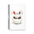 Grim Bunny Spiral Notebook | Dark Art Aesthetic Journal | Evil Easter Egg Sketchbook | Sias Shadow Gallery | Gothic Stationery | Goth Gift