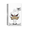 Evil Duck NO | Spiral Notebook | Dark Humor | Bird Journal | Sia's Shadow Gallery