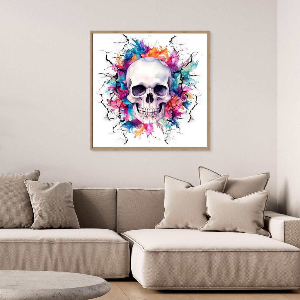 Skull Color Burst