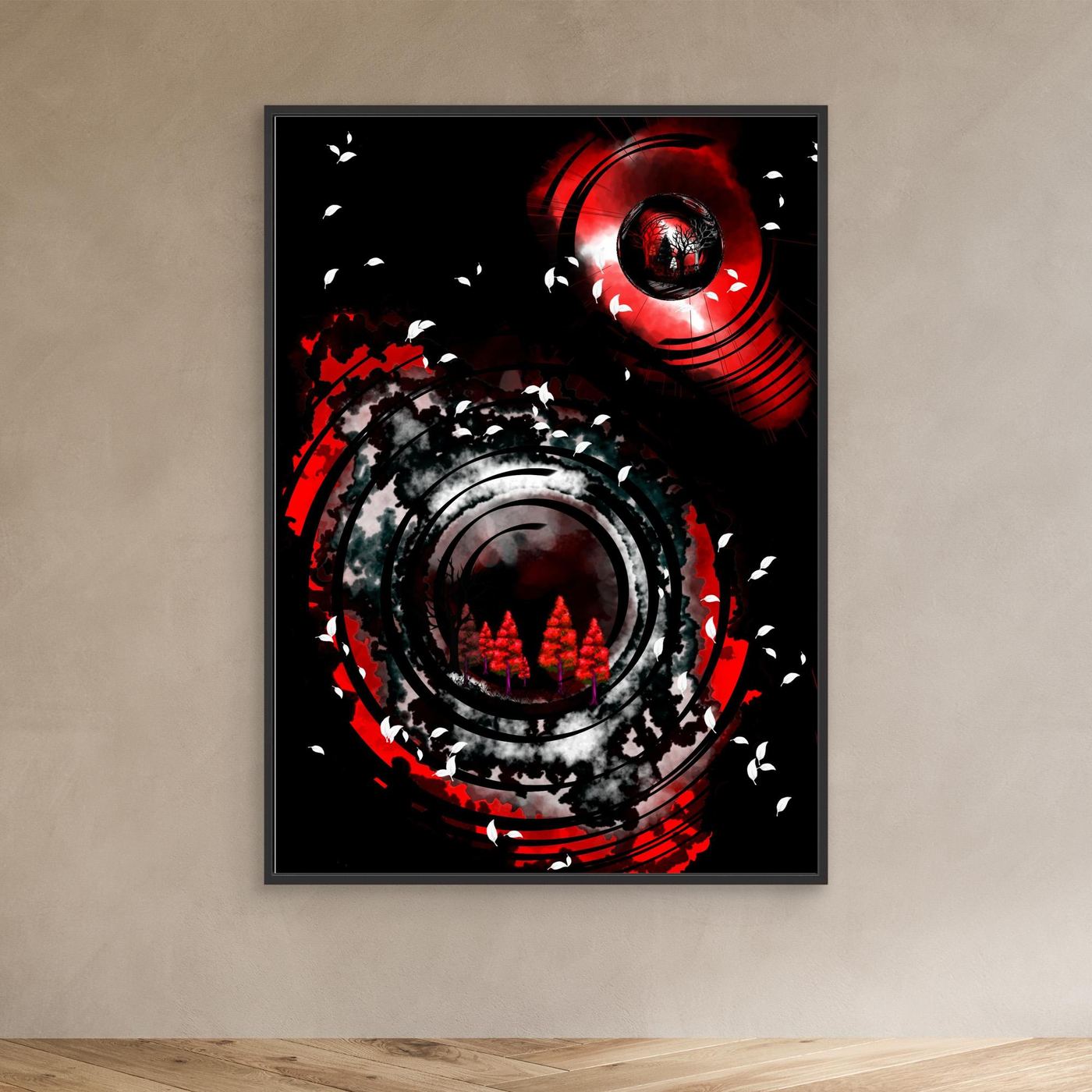 Crimson Vortex: A Portal to Nature
