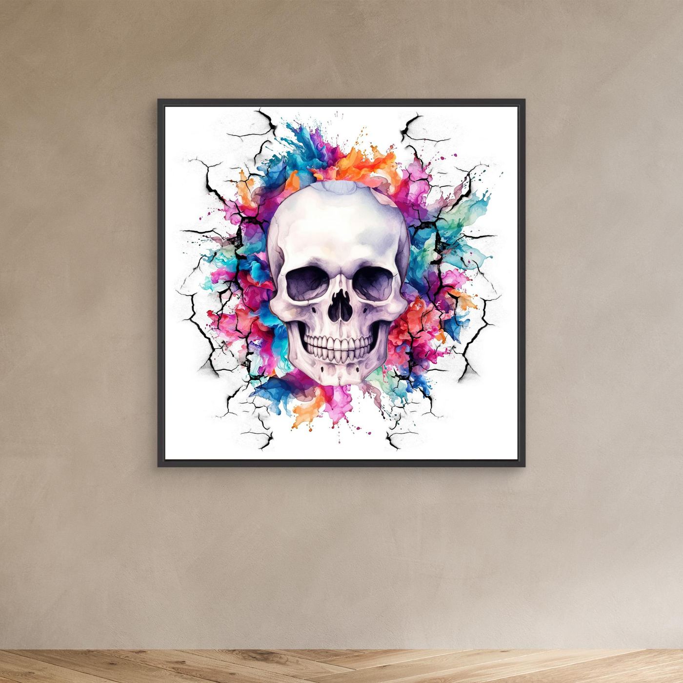 Skull Color Burst